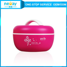 Hot Sale Apple Cute Pastice Double Layers Lunch Box for Kids